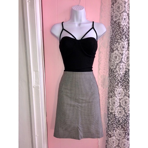 Houndstooth print pencil skirt size 14 - Picture 3 of 7